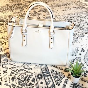 Kate Spade White Tote Satchel Purse